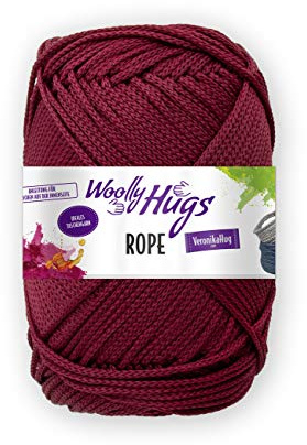 Wolly Hugs Rope 200g 38 - Bordeaux: Taschengarn, Garn, Baumwolle