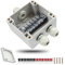 WJUAN IP66 Wasserdichte Anschlussdose, Weiße 3- Polige Kabelstecker mit Schraubklemmenleiste und Y- kaltgepresster Klemme, PG9 Outdoor- Projektbox für Ø 4-8 mm Kabel (82 x 80 x 56 mm)