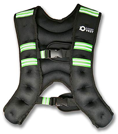 RPM Power Weight Vest Kit - Giubbotto Zavorrato con Peso e Supporto Porta Cellulare (Set Pesi 10 kg) - Gilet Zavorrato per Allenamento a Casa Uomo e Donna con Cinta Regolabile e Morbida Imbottitura