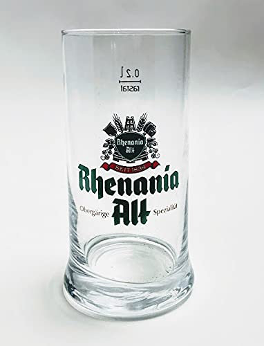 Rhenania Alt 0,2l Glas/Bierglas/Biergläser/Altbiergläser/Bier/Gastro/Bar/Sammler/Sammel