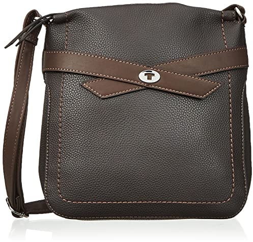 TOM TAILOR, LILLY, Damen, Umhängetasche, M, Dark Brown