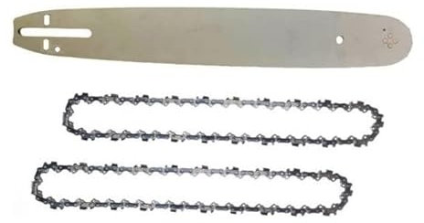 BARRA CON CATENA 55 cm PER MOTOSEGA + SECONDA CATENA DI RICAMBIO MOTO SEGA