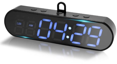 Candeon Temporizador De Gimnasio Portátil, Reloj De Intervalos, Timer De Entrenamiento Magnético Digital LED Con Cuenta Regresiva/Ascendente y Despertador