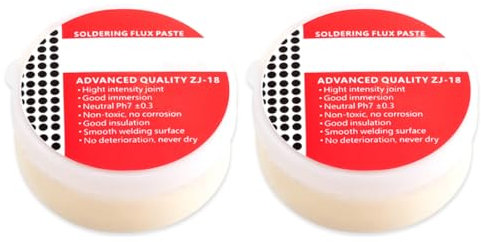 RDNKVB 2 Pièce Pâte a Souder,Flux Soudure Electronique,Flux Soudure,Flux de Soudure,Flux Pâte à Braser,pour Or,Cuivre,Fer,étain,Instruments,Mécanique (15g*2)