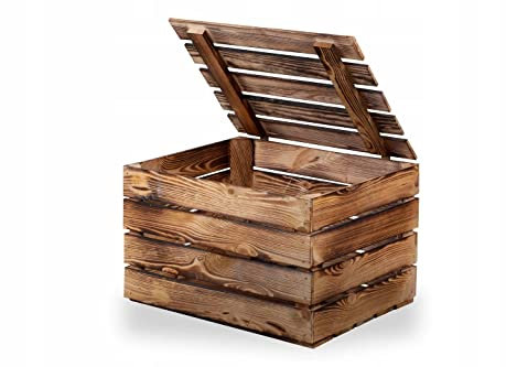 Generisch - Caisses à fruits en bois - Rustic - Boîte de rangement en bois - Boîte - Caisse - 50 x 40 x 30 cm - Accessoires de rangement pour la maison et le jardin