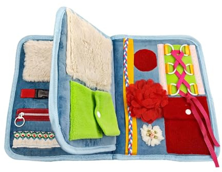 Couverture Fidget pour adultes – Produits contre la démence pour personnes âgées, couverture sensorielle, jouets Fidget pour perte de mémoire | Couverture sensorielle pour personnes âgées atteintes de