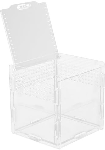 SEWACC Transparent Acrylic Reptile Terrarium Vertical Breeding Box for Lizards Snakes Chameleons with High Durability and Easy Cleaning Features