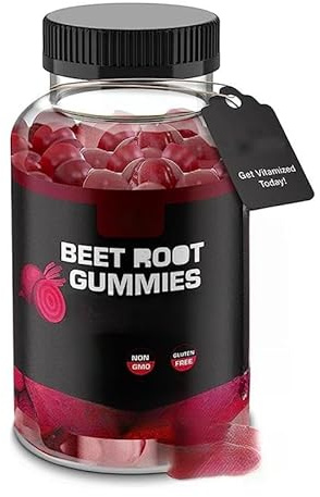 Rödbetsgummi Med L Arginin Och L Citrullin, Dagligt Kväveoxid Och Cirkulationsstöd, Veganskt