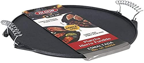 Algon S2201490 Plancha Grill 2 in 1, Diametro 32 cm
