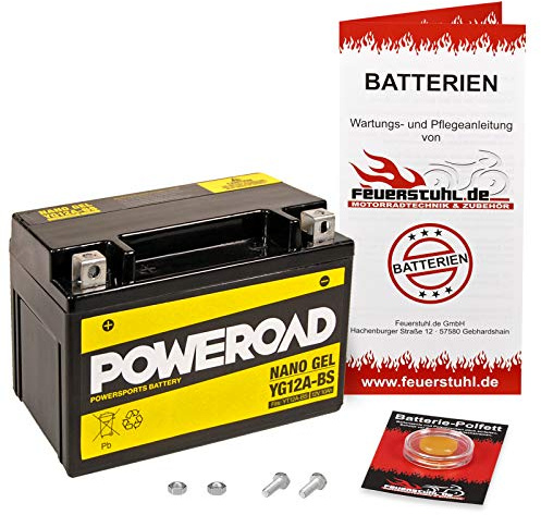 Gel-Batterie für Suzuki SV 650 /S, 1999-2002 (AV) wartungsfrei, einbaufertig, startklar, inkl. 7,50€ Pfand