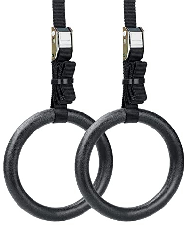 Shoze Gymnastic Rings Olympic Ring Gym Strength Fitness Training for Strength Training Pull Ups and Fitness