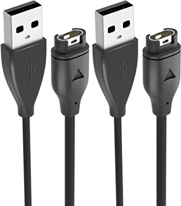 Sinoacc Ladegerät Kompatibel mit Garmin UHR Ladekabel Fenix 5 5S 5X Plus 6 6S 6X Pro 7 7S 7X,Forerunner 745 935 945 45 45S 245,Instinct,Approach S10 S40 S60 S12 S42,Vívoactive 3 4 4S Venu-2Stück