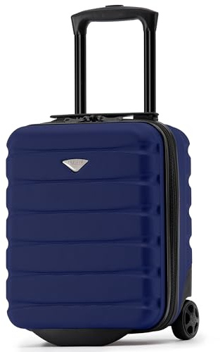Flight Knight Lightweight 2 Wheel ABS Hard Case Suitcases Cabin Carry On Hand Luggage Approved for Over 100 Airlines Including Wizz, Ryanair & easyJet Approved Free Carry On 40x30x20cm