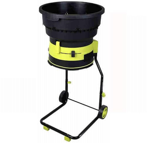 Broyeur de feuilles de jardin 2500 W avec roues et sac de rangement, broyeur de compost à feuilles, broyeur électrique 8000 tr/min, pour le nettoyage de la cour, le compostage