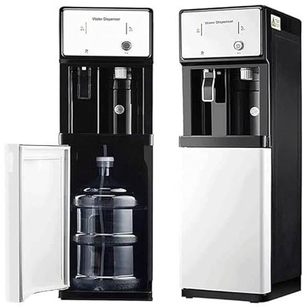 Water Cooler Dispenser With Bottom Loading For Home,Office,Commercial,Freestanding Mains Fed Unit Floor Standing Drinking Fountain (English Version),White,41.33x12.20x12.20inch(Bottle)