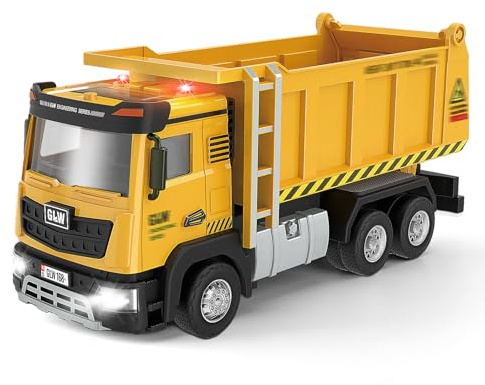 LTFIOON Costruzione Camion Giocattolo, 1:40 Camion Giocattolo per Bambini, Giochi da Veicoli da Costruzione Set, Veicolo da Cantiere con Suono e Luce, Giochi Bambini per Ragazzi 3 4 5 6 Anni
