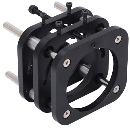 Kelawoly Base del Tavolo della Fresatrice Base di Sollevamento della Fresatrice in Lega di Alluminio Regolazione Manuale dell'altezza Corsa 51 Mm 70 X 62 Mm Montaggio per la Lavorazione del Legno