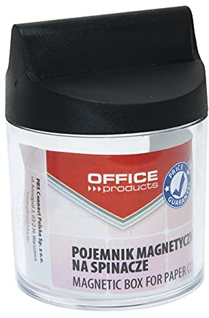 OFFICER PRODUCTS 18184411-99 Klammernspender Magnetischer Briefklammerspender rund ohne Briefklammern, transparent