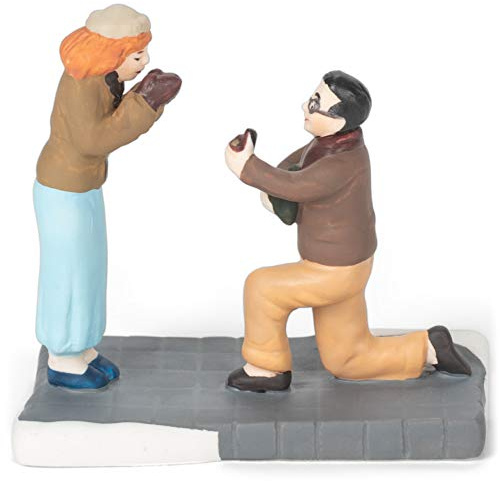 Department 56 Christmas in the City Village Accessories Will You Marry Me Figurine, 2.6 Inch, Multicolor
