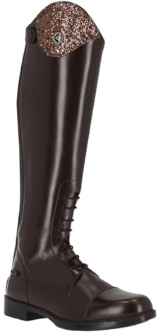 QHP Stivali da equitazione Romy Junior | Facile da regolare | Comodo da indossare | (34, nero), Nero , 32 EU