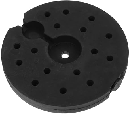 STOBAZA Base De Lampe De Bureau Lestée 19.00 X 19.00 X 2.00 cm Socle De Lampadaire De Remplacement Contrepoids Pour Pied De Lampadaire Et Base De Lampe Support Stable Pour Luminaires