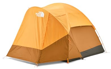 THE NORTH FACE Wawona 4 4-Person Camping Tent, Lt Exub Org/Timber Tan, OSFA