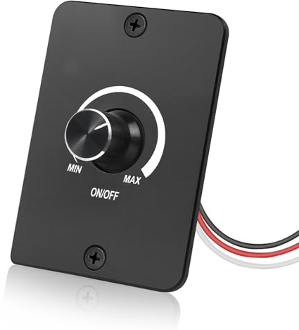 HNCY Dimmer LED 12V, LED PWM Dimmer per Striscia LED 12V, 3 fili Stepless Dimming a Manopola Interruttoreper, per Camper Barche Roulotte Furgoni da Viaggio Lampade