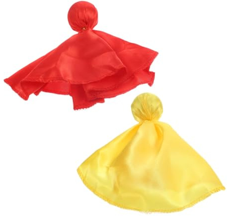 CLISPEED 2Pcs Football Penalty Flags Set Red Orange Lightweight Tossing Flags for Referee Soccer Sports Game Accessories Enhance Fairness and Visibility