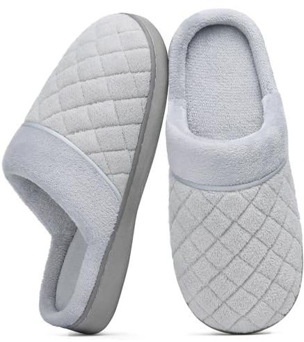 Litfun Unisex House Slippers for Women Men Memory Foam Indoor Bedroom Shoes