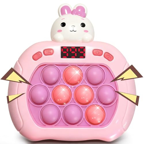 Lesipee Quick Push Pop Game Fidget-leksak med digital display, krispigt pusselspel fidget för barn och vuxna, handhållen stressreducerande gåva för påsk, resor och fester