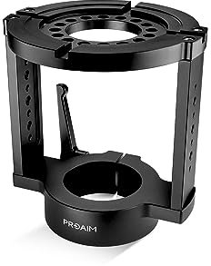 PROAIM Mitchell Riser Adapter Euro/Elemac Base Mount for Cinema Dolly, Bazooka & More. Heavy-Duty Height Riser with Accessory Mounting Options. Stable Camera Base, Payload 200kg/440lb (MA-293-00)