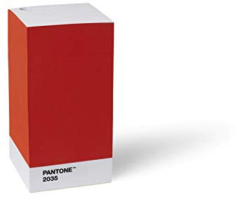 Copenhagen Design Pantone New Sticky Notepad with Pencil Hole. 14,5CM High, Red, Papier, One Size