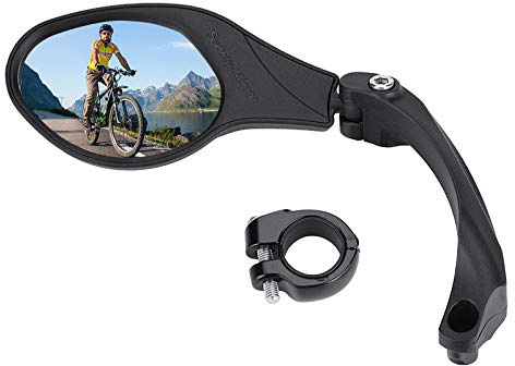 Rétroviseur de Vélo à Rotation 360°, Réglable, Vue Grand Angle, pour Vélo de Route de Montagne, Gauche