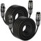 FORE Mikrofonkabel XLR Stecker auf XLR Busche Kabel 10.5m 2-Stück