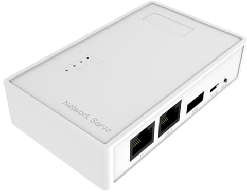 Muuoeou USB-skrivarserver skrivare USB-enhet share datordelning utskriftsdelning RJ45-skrivarserver