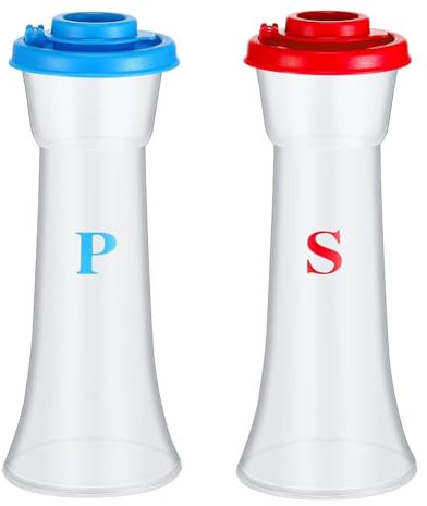 Uhidka Salon et Poivre Shakers Grand Sablier Couvert pour la Cuisine à et Le Camping