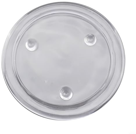 Élégant porte-bougie en verre transparent - Assiettes rondes pour décoration de la maison et événements (S)