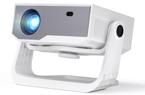 Wielio 2025 Ultra Smart Projector Built-in Apps, 32000 Lumens,Full HD 4K Supported, WiFi 6 & Bluetooth 5.2, Low Fan Noise (<29.8dB), Auto Keystone, Portable Movie Projector for IOS/Android/PS5