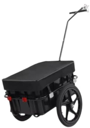 drburpily Mångsidig cykelkärra med hjul Hållbar pålitlig Njut av smidiga resor med halkfria hjul Cykelkärra Cykelvagn