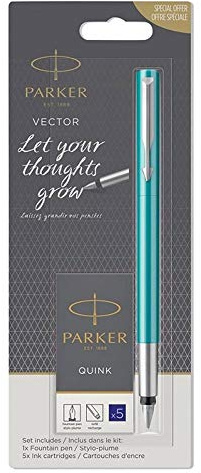 Vector Füllfederhalter 3 Farben mit 5 Kostenlosen Patronen, Feder m