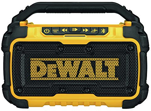 Dewalt DCR010R 12V/20V MAX Lithium-Ion Jobsite Corded/Cordless Bluetooth Speaker (Tool Only) (Renewed)