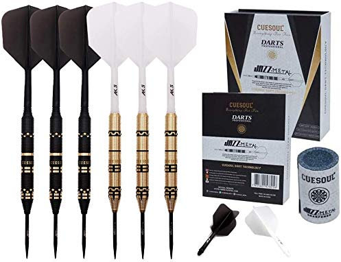 CUESOUL Jazz-Metal Luxus Steel Tip Darts 26g mit AK5 integrierten Dart-Flights