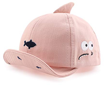 Sombrero para bebé o niño de algodón, Gorra de Sol, para bebé o niño, Primavera de Verano (Rosa, 3-12 Meses, 3_Months)