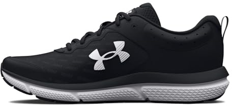 Under Armour Women's Charged Assert 10, (001) Black/Black/White, 8, US