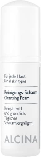 ALCINA Reinigungs-Schaum - 1 x 50 ml - Jede Haut - Reinigungsschaum für besonders empfindliche und leicht gereizte Haut - Feuchtigkeitsspendende und beruhigende Gesichtsreinigung