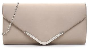 Tamaris Clutch TAS Amalia 30454 Damen Handtaschen Uni lighttaupe 911, Einheitsgröße