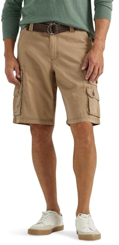 Lee Men's Dungarees New Belted Wyoming Cargo Short Warm Bronze 36