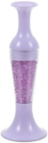 Purple 5D Flower Pot Shaped Diamond Painting Pen | Comfort Grip Ergonomic Point Drill Pen | Standable Design for Diamond Art & Nail Art | Painting Kit Accessory with Drill Pen