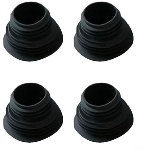 Gdfnmogo 4PCS Anillos de sellado de alcantarillado de silicona, anillo de sellado de alcantarillado de silicona para manguera de tubo de drenaje, para prevención de fugas de piso de lavadora (negro)