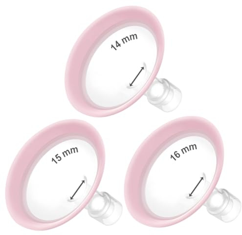 Maymom MyFit Pano Goldie Flansche 14 15 16 mm compatible con Medela Milchpumpen, geeignet für Maymom Wide und Narrow Base Connectoren